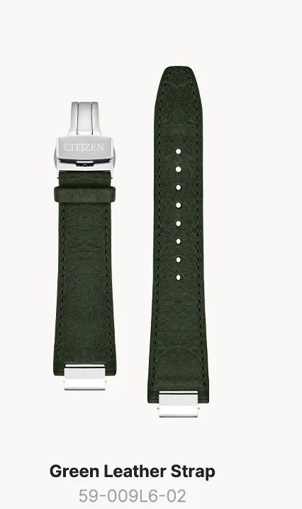 Green Leather Strap - 59-009L6-02