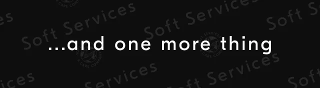 ...and one more thing