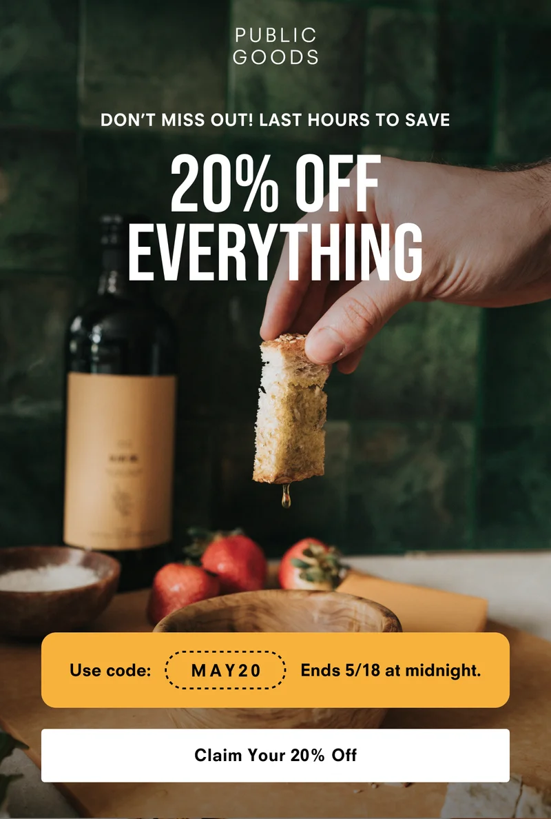 20% off everything
