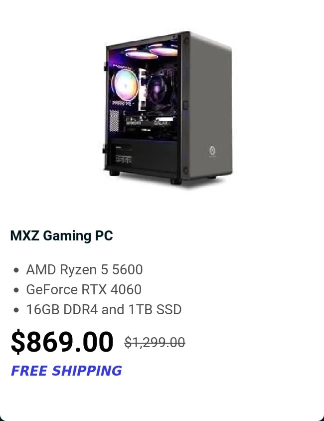 MXZ Gaming PC