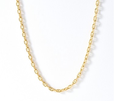 Christian James by Scott Grimes 14K Gold Clad Mini Mariner Chain Necklace