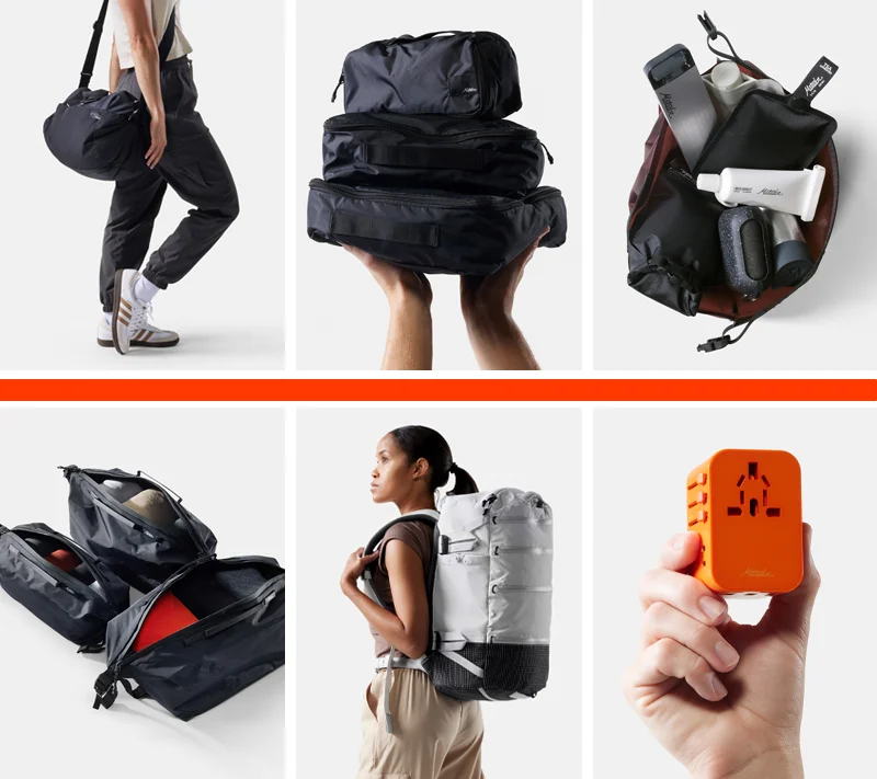 square collage of matador products