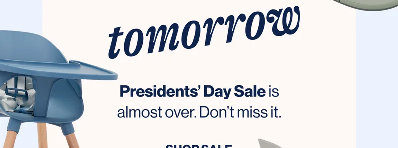 Presidents' Day Sale is almost over.