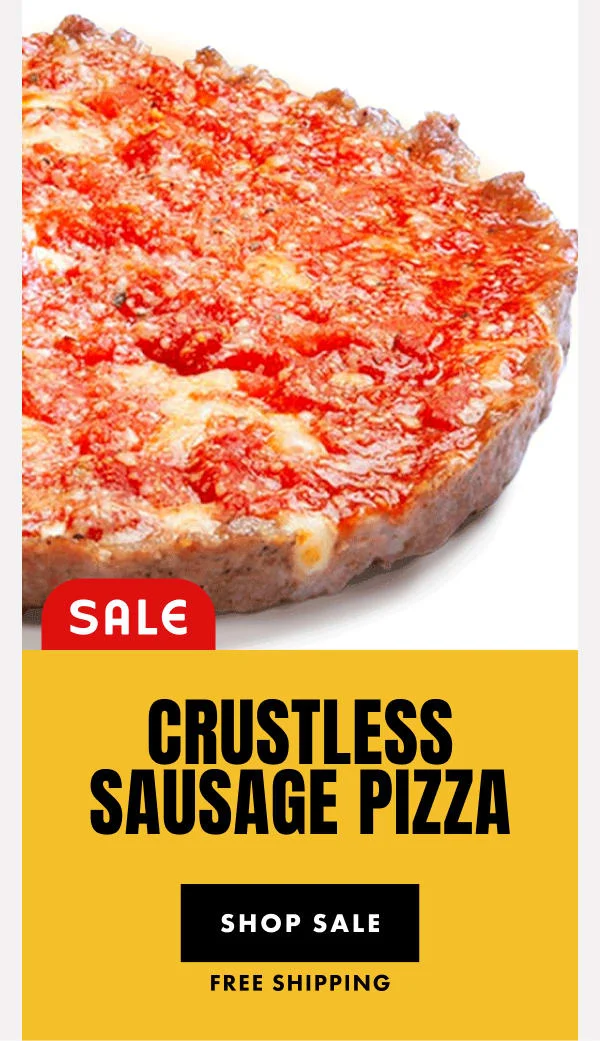 Crustless Sausage Pizza Crustless Sausage Pizza