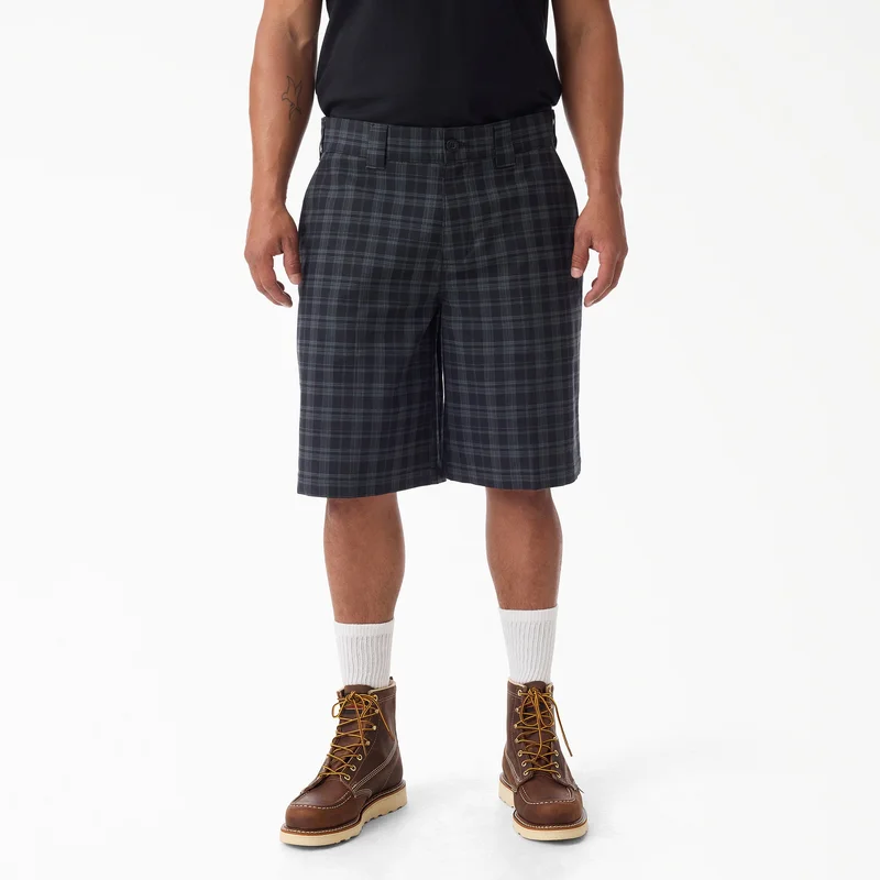 Image of Plaid Work Shorts
