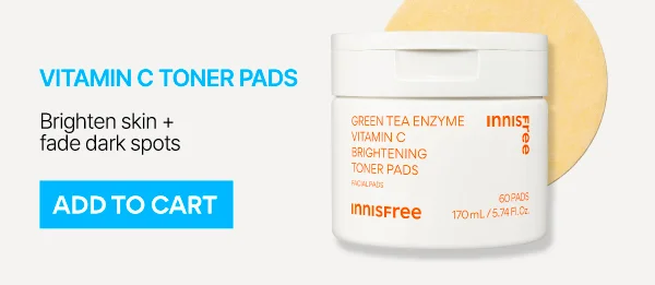 Green Tea Enzyme Vitamin C Brightening Toner Pads