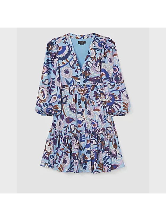 Autumn Paisley Twill Dress