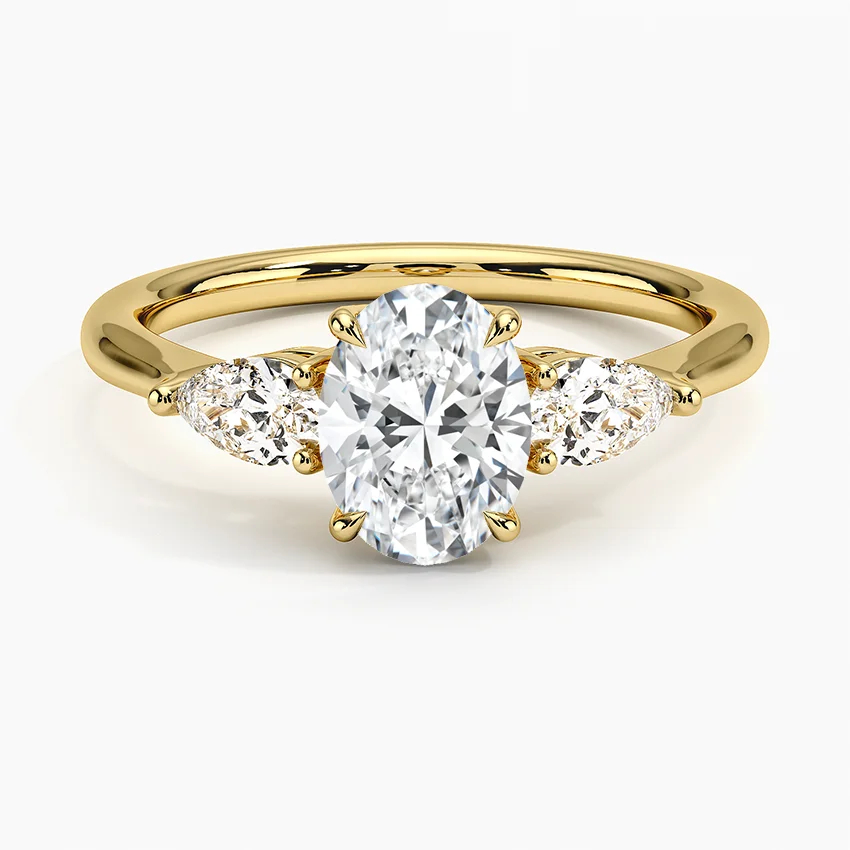 Opera Three Stone Diamond Ring