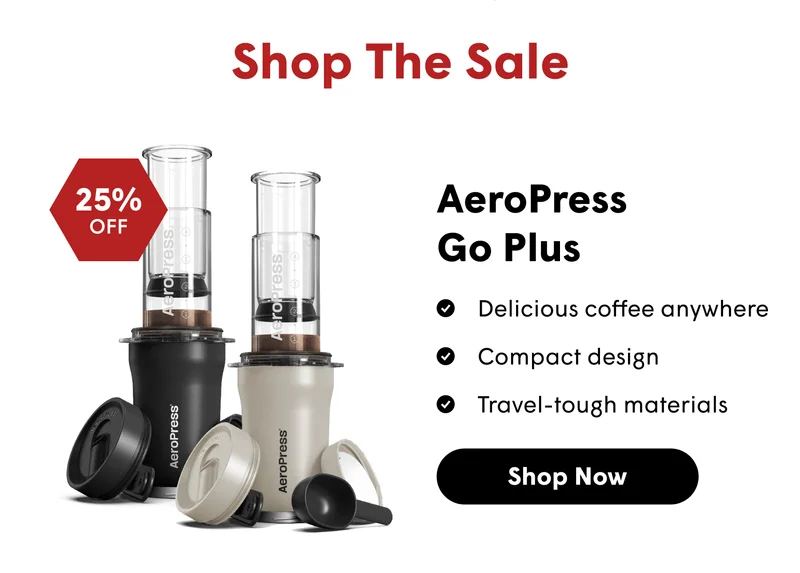 Shop The Sale AeroPress  Go Plus Delicious coffee anywhere Compact design  Travel-tough materials [SHOP NOW]