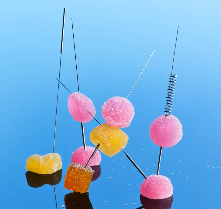 An image of a variety of weed gummies