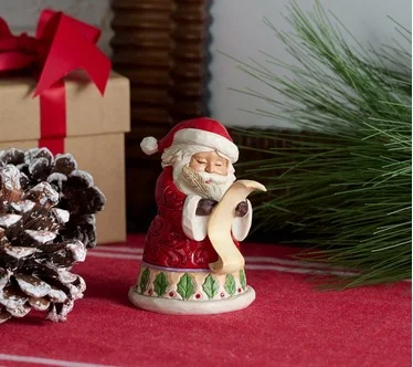 Jim Shore Heartwood Creek 3" Santa Checking His List