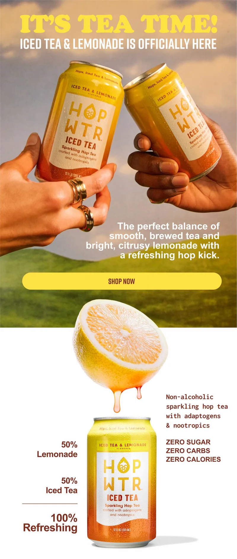 It's Tea time! Iced tea & lemonade is officially here.