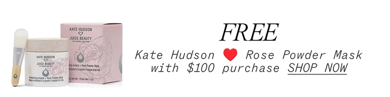 Free Kate Hudson Rose Powder Mask with $100 Purchase