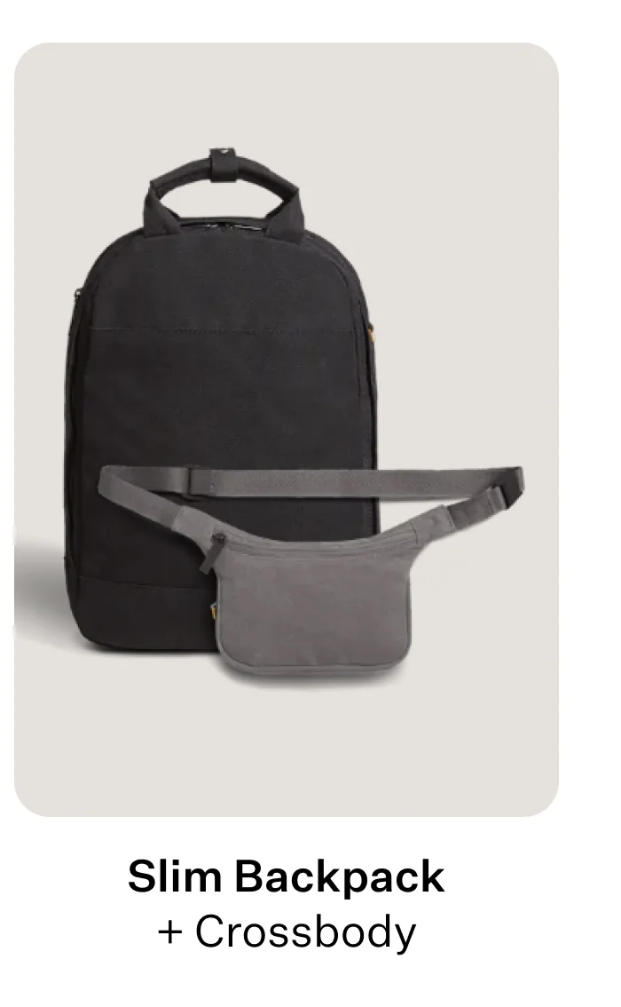 Slim Backpack + Crossbody