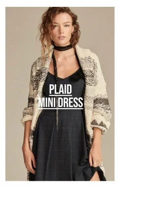 Plaid Mini Dress