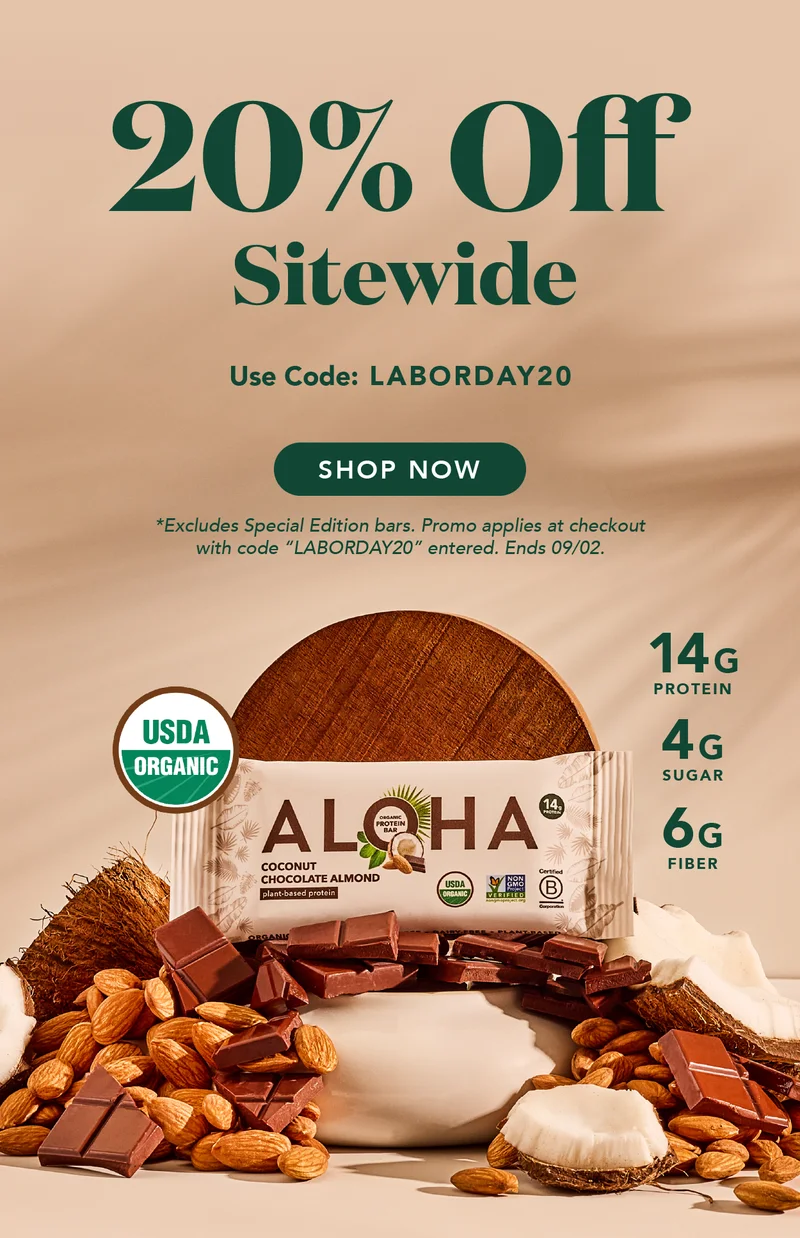 Get 20% off sitewide with code LABORDAY20! Excludes special edition bars. Ends 8/30