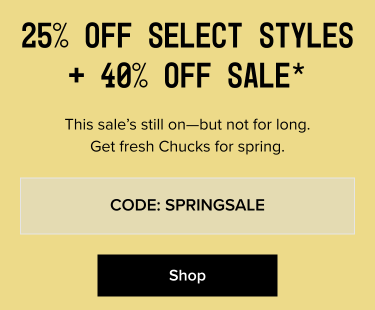 Shop Sale - CODE: SPRINGSALE