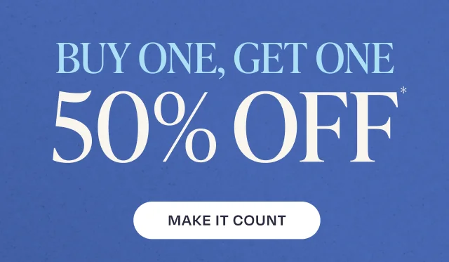 Buy One Get One 50% Off Select Styles