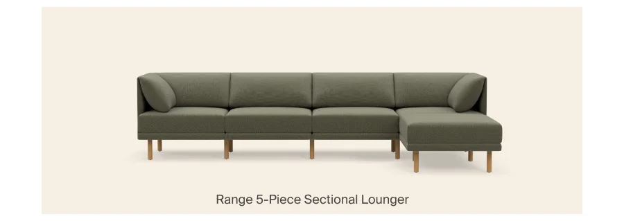 Range 5-Piece Sectional Lounger
