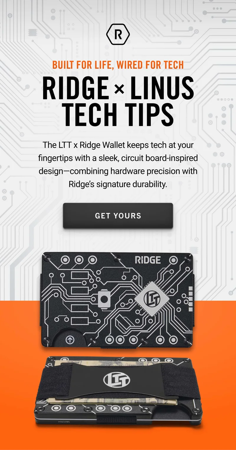 Ridge x Linus Tech Tips Wallet | Get Yours
