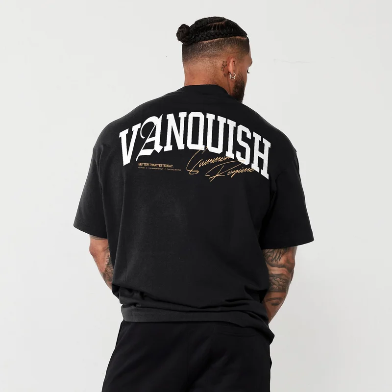 Image of Vanquish Revolve Summer Regime Black Oversized T Shirt