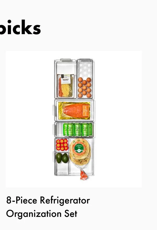 8-Piece Refrigerator Organization Set