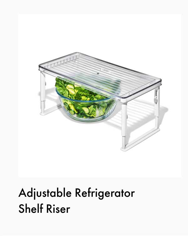 Adjustable Refrigerator Shelf Riser