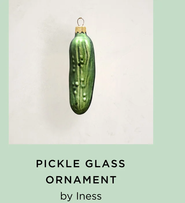 Pickle Glass Ornament