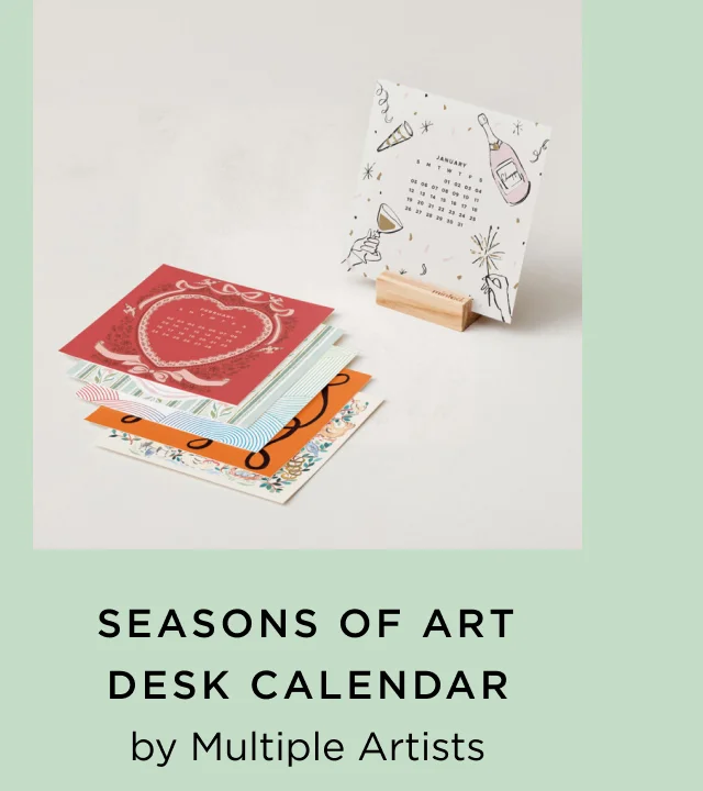 Season of Art Desk Calendar