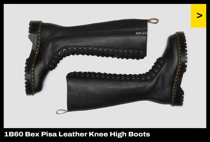 1B60 Bex Pisa Leather Knee High Boots