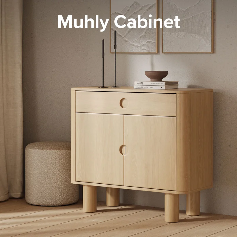 Muhly Cabinet White Oak