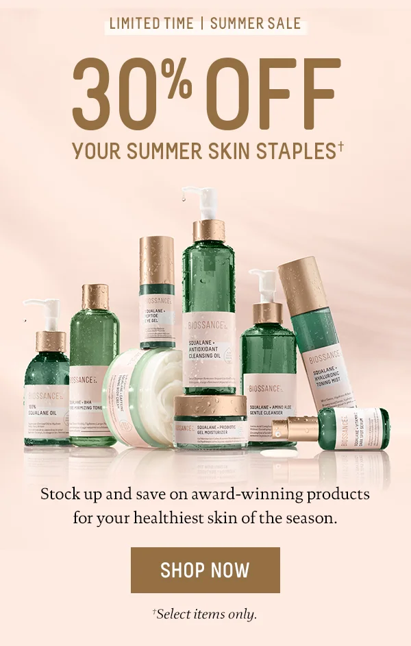 30% Off Summer Skin Essentials