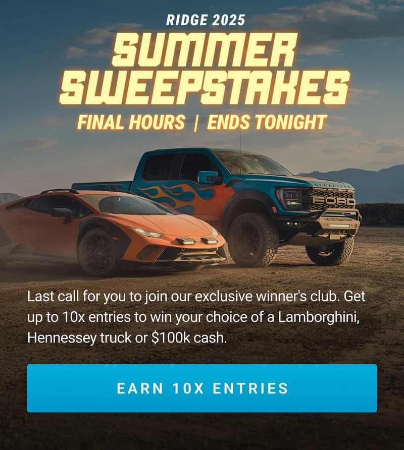 Summer Sweepstakes | Ends Tonight