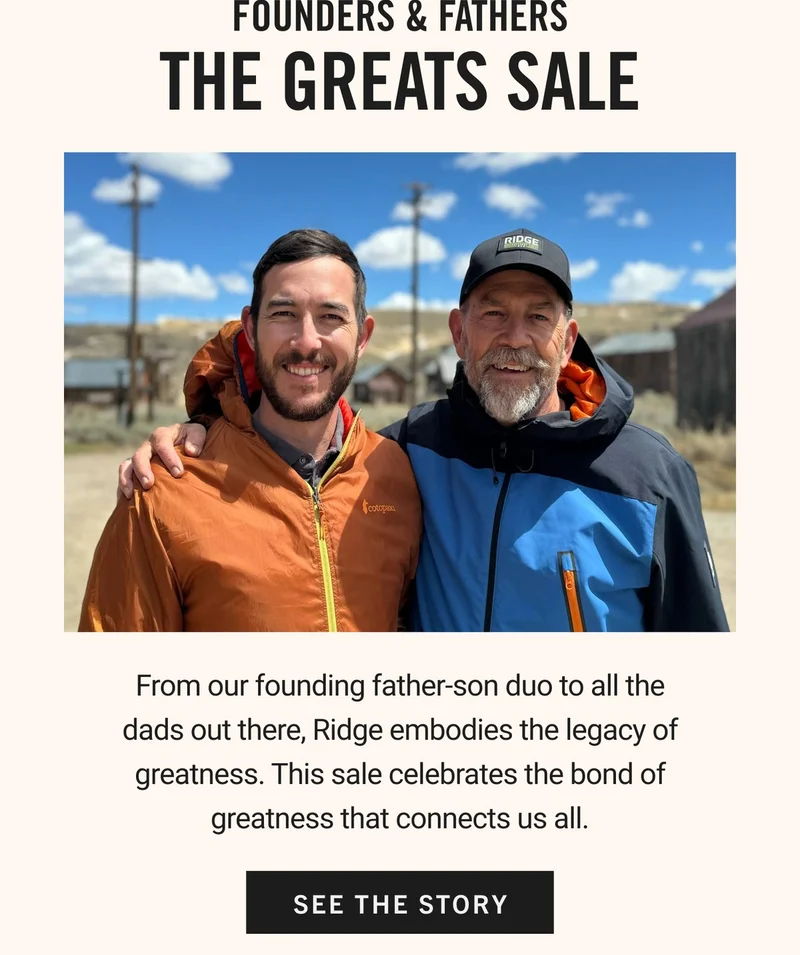Founders & Fathers The Greats Sale | See The Story