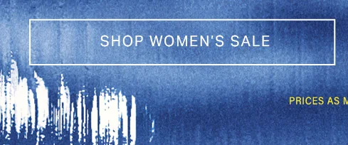 Dynamic blue watercolor background with white brushstrokes. Shop women's sale now for fashion discounts; prices as marked.