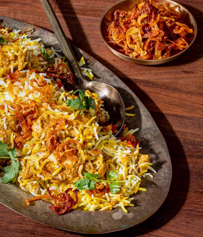 Hyderabadi Chicken Biryani. Telangana.
