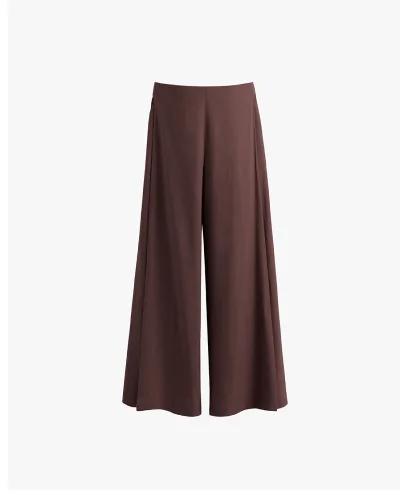 Linen Pleated Pant Coffee