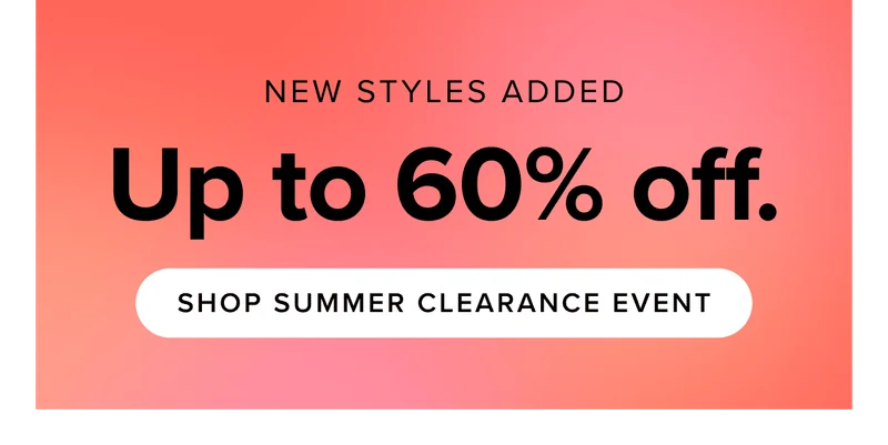 Up to 50% off clearance sale. Shop now.