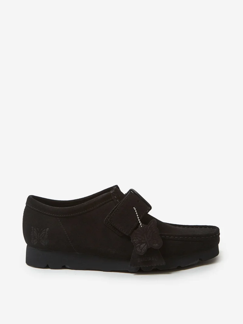 Image of Clarks x Needles Wall Strap Low - Black Suede