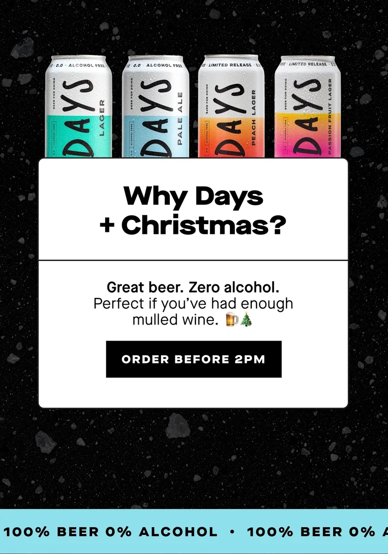 Great beer. Zero alcohol. Perfect if you’ve had enough mulled wine. 🍺🎄