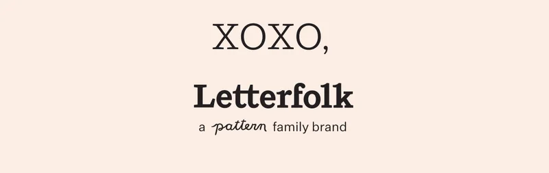 XOXO, Letterfolk | a Pattern family brand