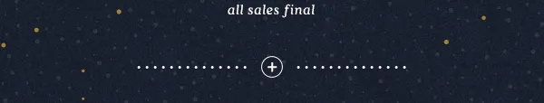 All sales final