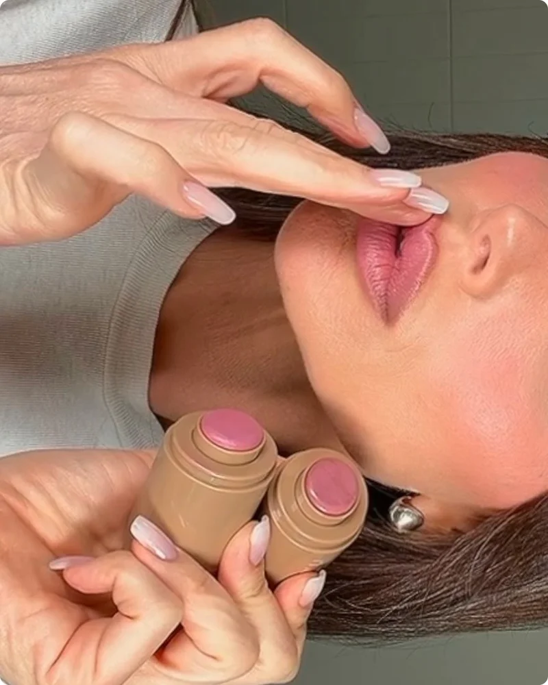 pocket blush in tan line + piggy
