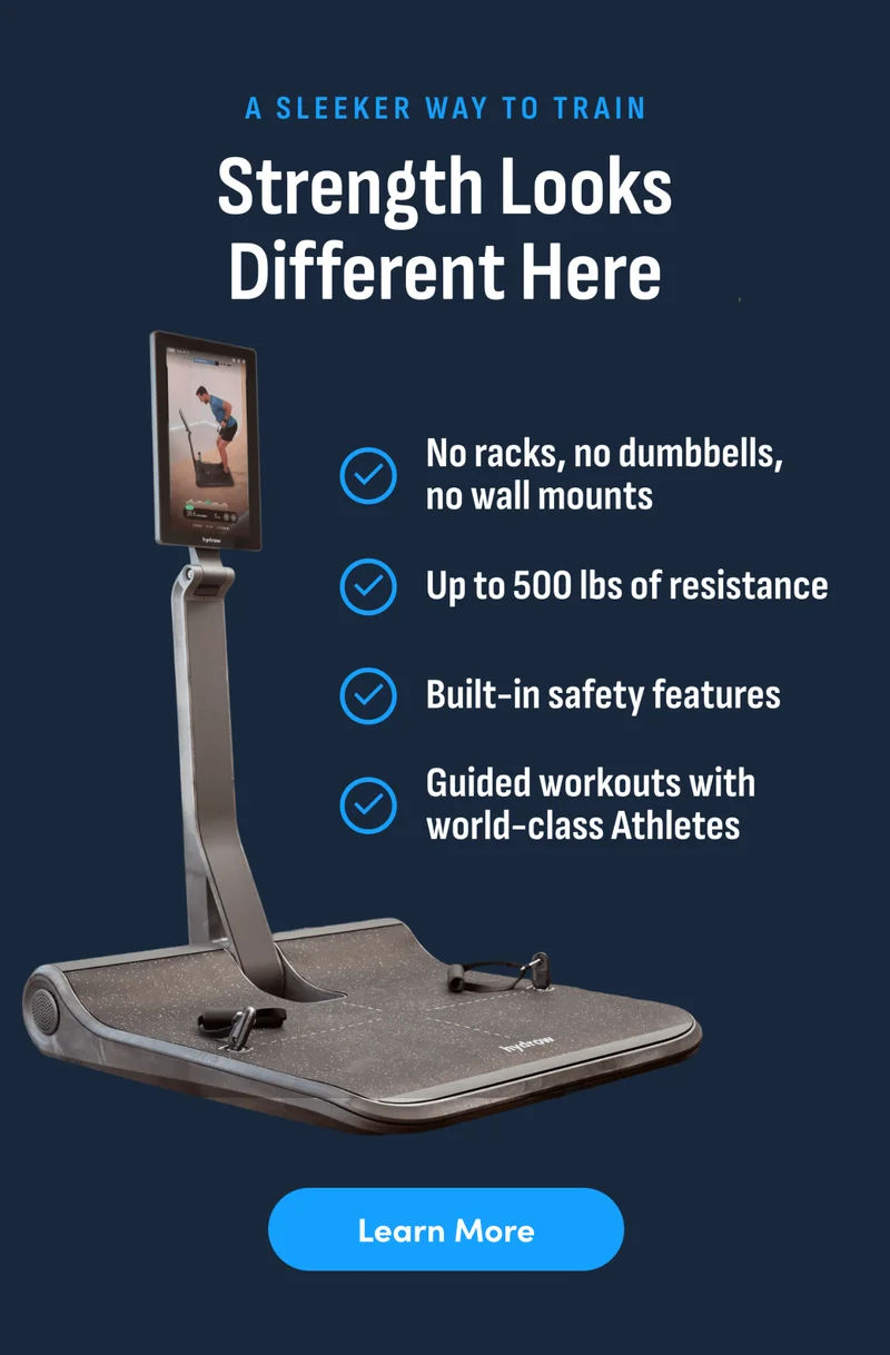 A sleeker way to train. Strength looks different here. Learn More.