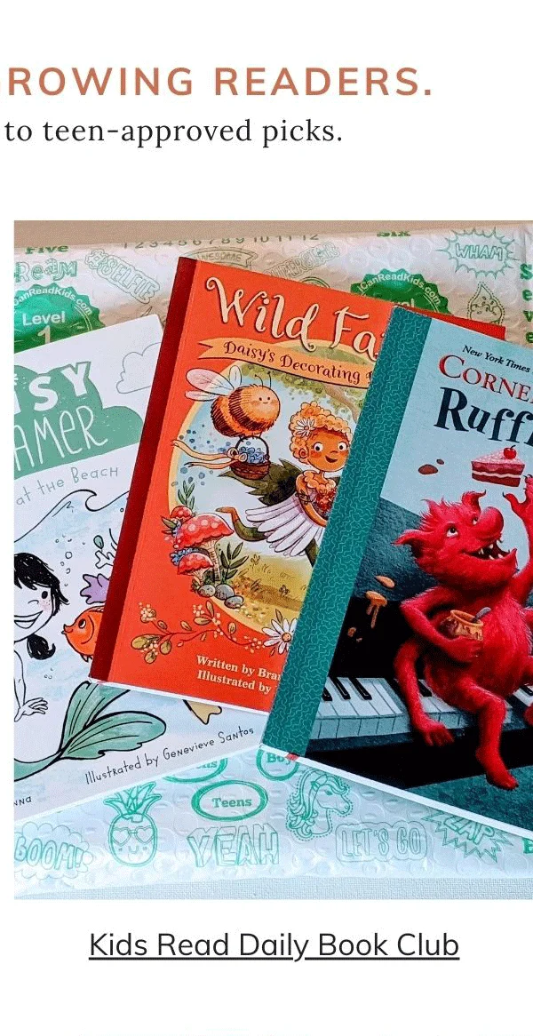 Kids Read Daily Book Club for young readers age 0-12 years old
