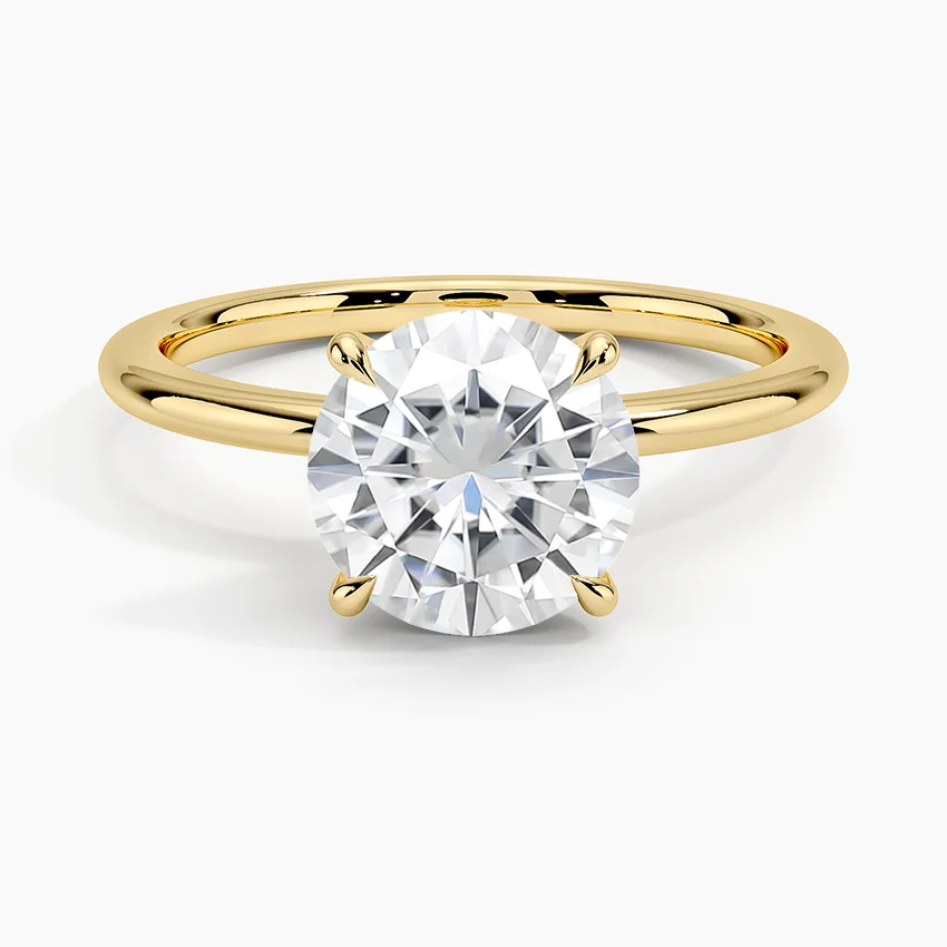 Moissanite Petite Elodie Solitaire Ring
