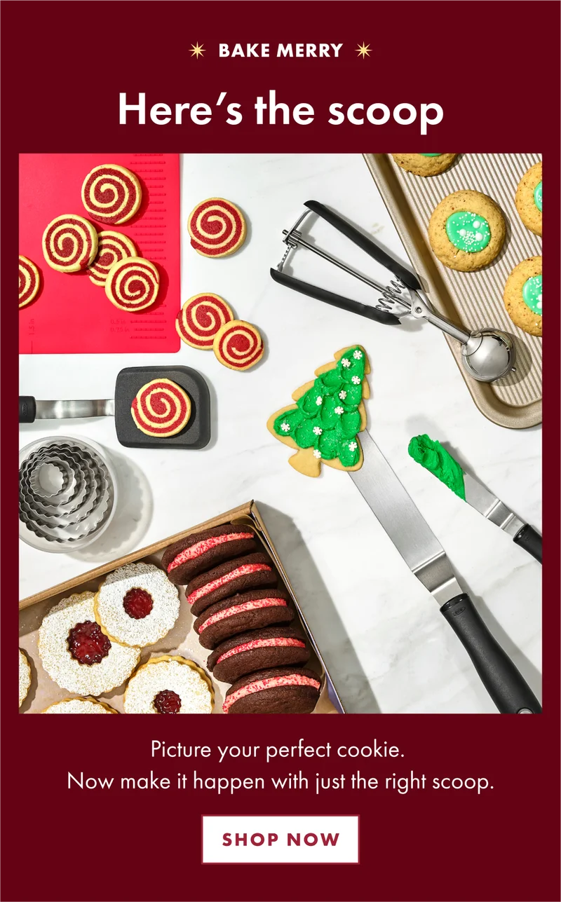 Bake merry. Here's the scoop.