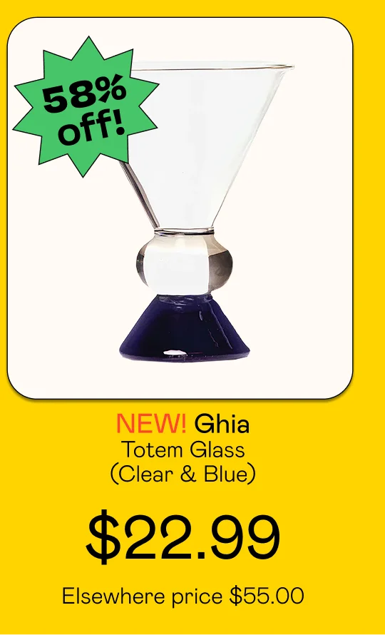 Totem Glass - Clear & Blue