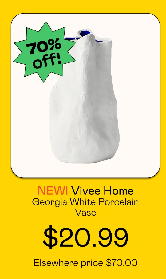Georgia White Porcelain Vase