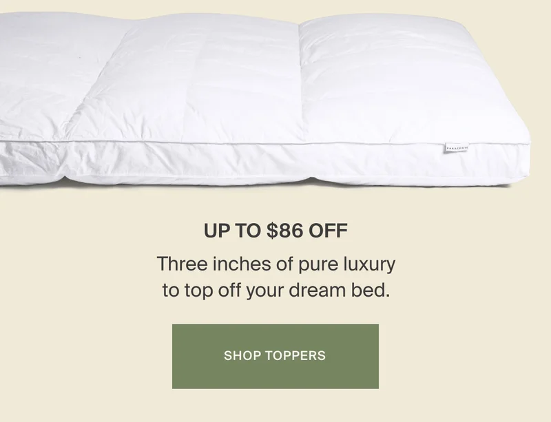 Save on luxurious Bed Toppers